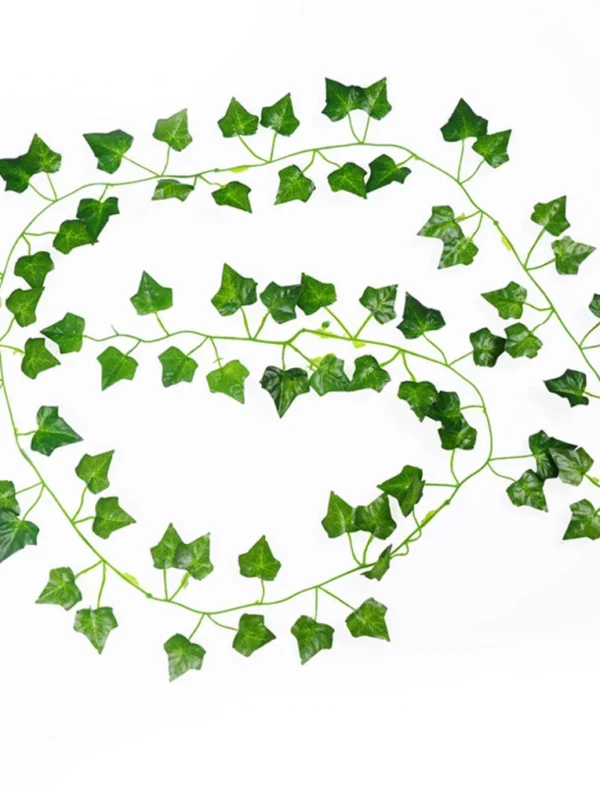 7 feet Artificial Green Leaves Bail  Natural Look for Decoration Artificial Ivy Vines
